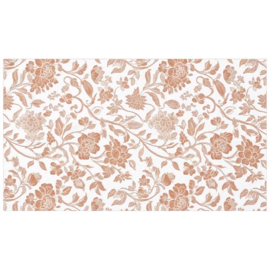Nappe Floral Terracotta Toile Pattern (Devant (Horizontal))
