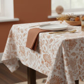 Nappe Floral Terracotta Toile Pattern