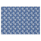 Nappe Floral Vintage bleu et blanc élégant (Devant (Horizontal))