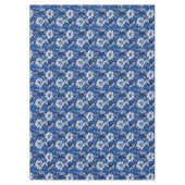 Nappe Floral Vintage bleu et blanc élégant (Devant)