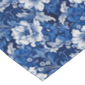 Nappe Floral Vintage bleu et blanc élégant (Angle)