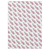 Nappe florale avec fleurs roses (Devant)