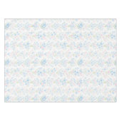 Nappe florale bleue élégante rose (Devant (Horizontal))