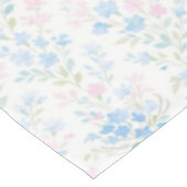Nappe florale bleue élégante rose (Angle)