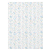 Nappe florale bleue élégante rose (Devant)