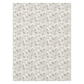Nappe Florale Boho Fleurs blanches neutres (Devant)