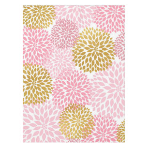 Nappe florale de dahlia rose d'or