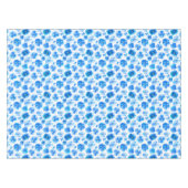 Nappe florale de fleur de pensée bleue d'aquarelle (Devant (Horizontal))