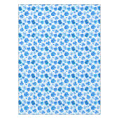 Nappe florale de fleur de pensée bleue d'aquarelle (Devant)