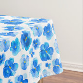Nappe florale de fleur de pensée bleue d'aquarelle (In Situ)