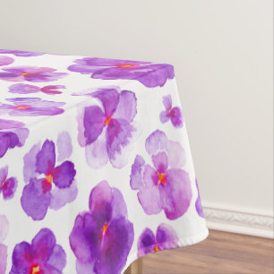 Nappe florale de fleur de pensée pourpre