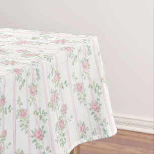 Nappe florale rose élégante