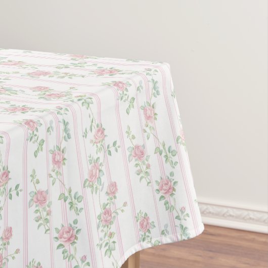 Nappe florale rose élégante (In Situ)