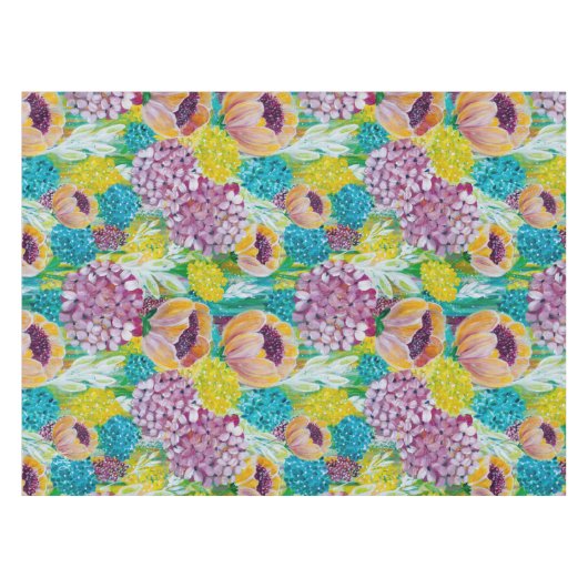 Nappe florale Symphony Hydrangea Poppy (Devant (Horizontal))