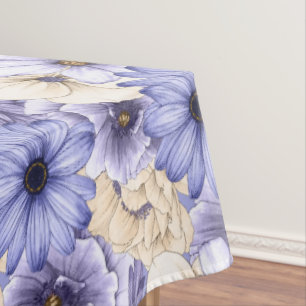 Nappe Flore de crème violette Lilac Motif