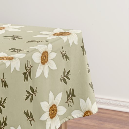 Nappe Flore décorative en blanc et beige (In Situ)