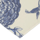 Nappe Flore d'impression florale de fleurs bleues antiqu (Angle)