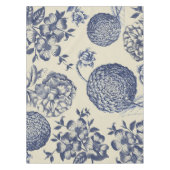 Nappe Flore d'impression florale de fleurs bleues antiqu (Devant)