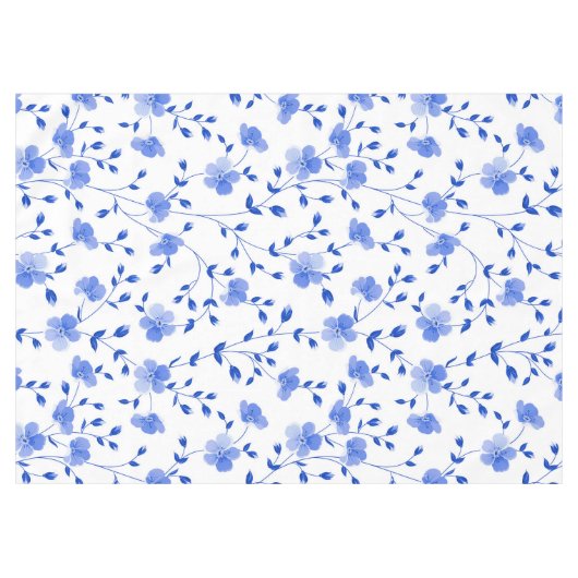 Nappe Flore moderne Sky Blue Daisy (Devant (Horizontal))
