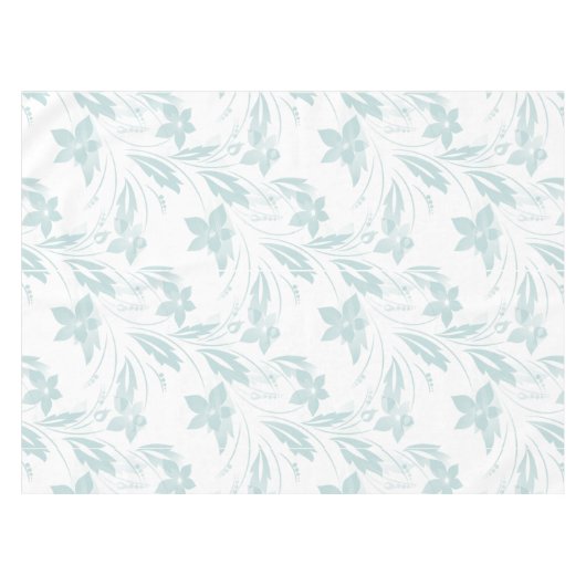 Nappe Flore subtile en blues (Devant (Horizontal))