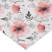 Nappe Flores rouges et grises de Pâques (Angle)