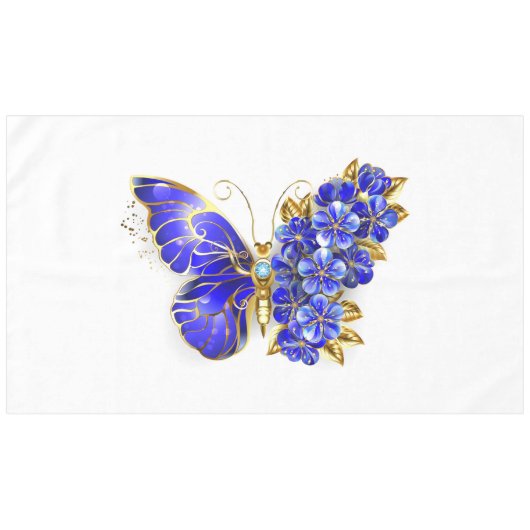 Nappe Flower Sapphire Butterfly (Devant (Horizontal))