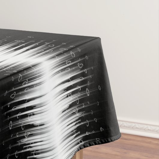 Nappe Flux De Ligne Cerclée Noir Et Blanc (In Situ)