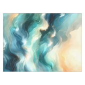 Nappe Flux d'océan doré Vagues abstraites (Devant (Horizontal))