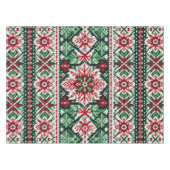Nappe Foire de Noël/hiver île rouge et verte (Devant (Horizontal))