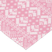 Nappe Foire d'hiver rose pâle et blanc sur l'île Noël (Angle)