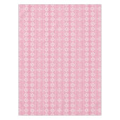 Nappe Foire d'hiver rose pâle et blanc sur l'île Noël (Devant)