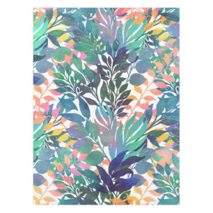 Nappe Foliage de la Jungle tropicale Aquarelle Verdure
