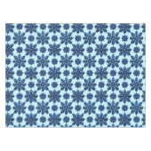 Nappe Fond à motif flocon de neige bleu (Devant (Horizontal))