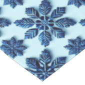 Nappe Fond à motif flocon de neige bleu (Angle)