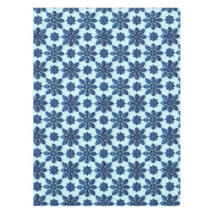 Nappe Fond à motif flocon de neige bleu