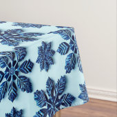Nappe Fond à motif flocon de neige bleu (In Situ)