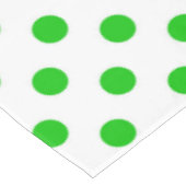 Nappe Fond blanc pois verts (Angle)