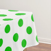 Nappe Fond blanc pois verts (In Situ)
