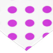 Nappe Fond blanc pois violets (Angle)