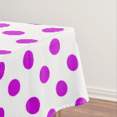 Nappe Fond blanc pois violets (In Situ)