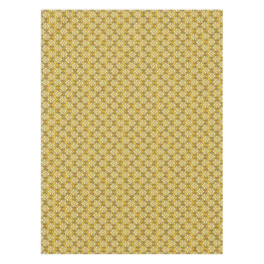Nappe Fond d'écran Art Déco Motif, Or moutarde (Devant)