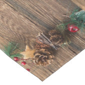 Nappe fond en bois avec pommes de pin (Angle)