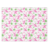 Nappe Fond floral blanc guépard rose prépa (Devant (Horizontal))