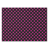 Nappe Fond noir pois roses (Devant (Horizontal))