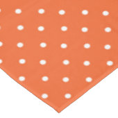 Nappe Fond orange vif à pois sans couture (Angle)