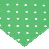 Nappe Fond vert uni à motif de pois (Angle)