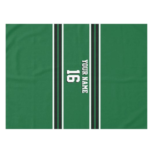 Nappe Forest Green Black Team Jersey Custom (Devant (Horizontal))