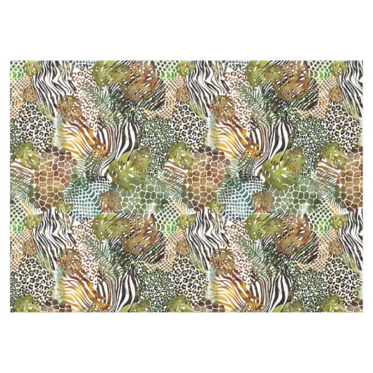 Nappe Forêt abstraite colorée (Devant (Horizontal))