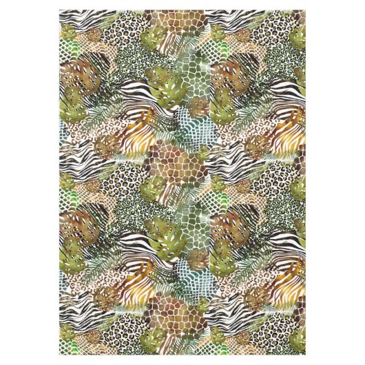 Nappe Forêt abstraite colorée (Devant)