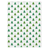Nappe Forêt d'arbres de Noël, flocons de neige et point (Devant)